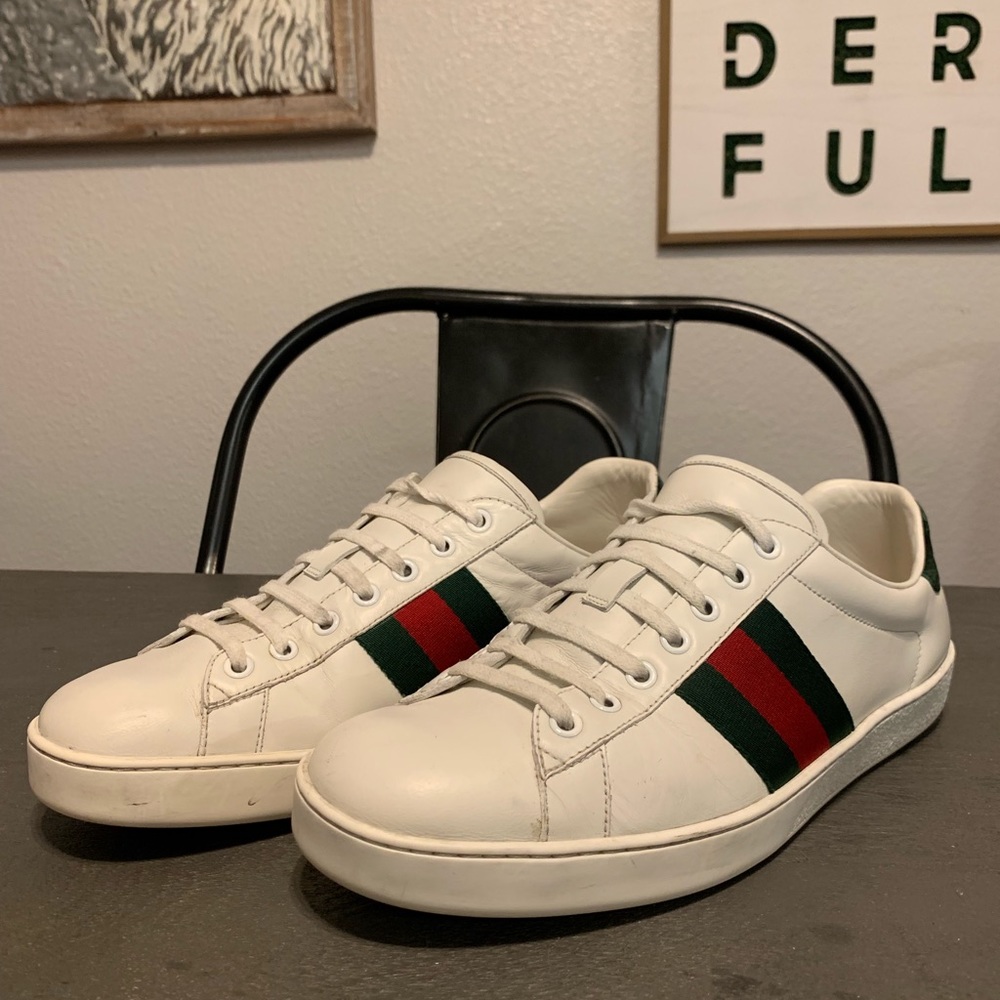 Gucci men’s ace leather sneaker